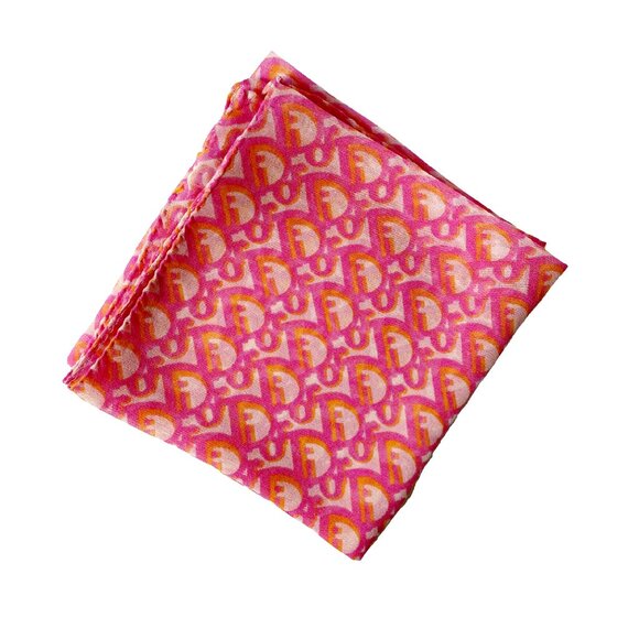 Christian Dior Vintage Silk Chiffon Trotter Scarf - Picture 1 of 11
